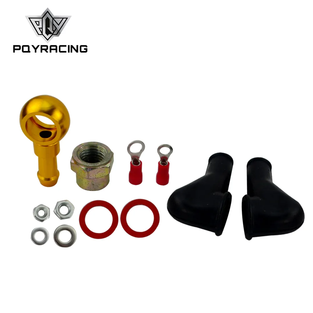 PQY RACING - 044 Bränslepump Banjo Fitting Kit Slangadapter Union 8mm utloppsvans PQY-FK046