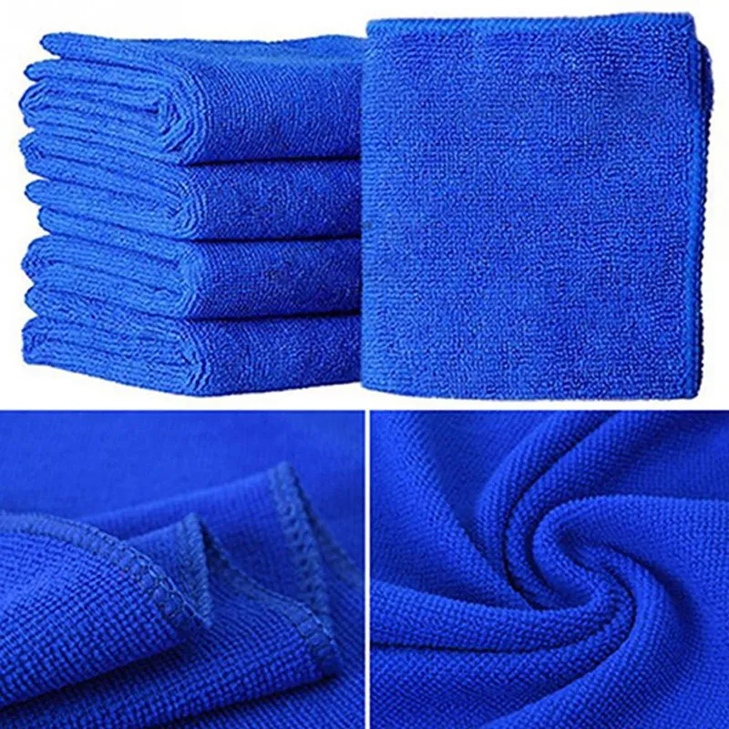 Serviette de lavage de voiture en microfibre, 10x, nettoyage doux, soins automobiles, chiffons de détail, Duster2445