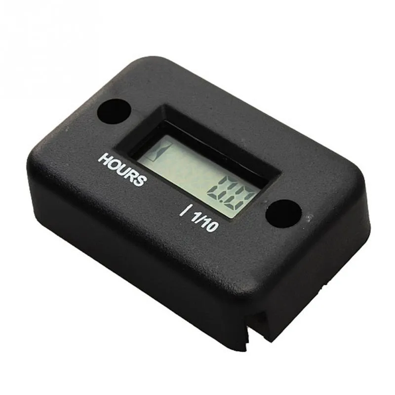 Toerenteller Hour Meter Motorfiets Stroke Benzine Motor Spark voor Boot / Motocross / Fiets Auto Motocycle LCD-scherm