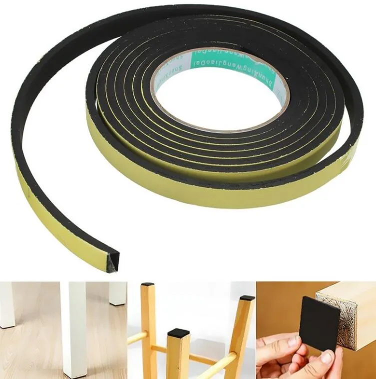 New Sealing Strips 3 Meter Other Building Supplies Window Door Foam Adhesive Draught Excluder Strip Tape Adhesives Tape Rubber Weather