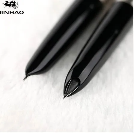 Jinhao 911 Saf Gümüş Çelik Dolma Kalem ile 0.38mm Ekstra Ince Nib Pürüzsüz Yazma Mürekkep Kalemler Noel4 Hediye Ücretsiz Nakliye için