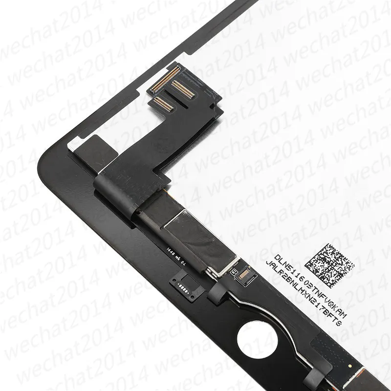 10st LCD-skärm Touch Screen Digitizer Replacement Assembly för iPad Air 2 Gratis frakt