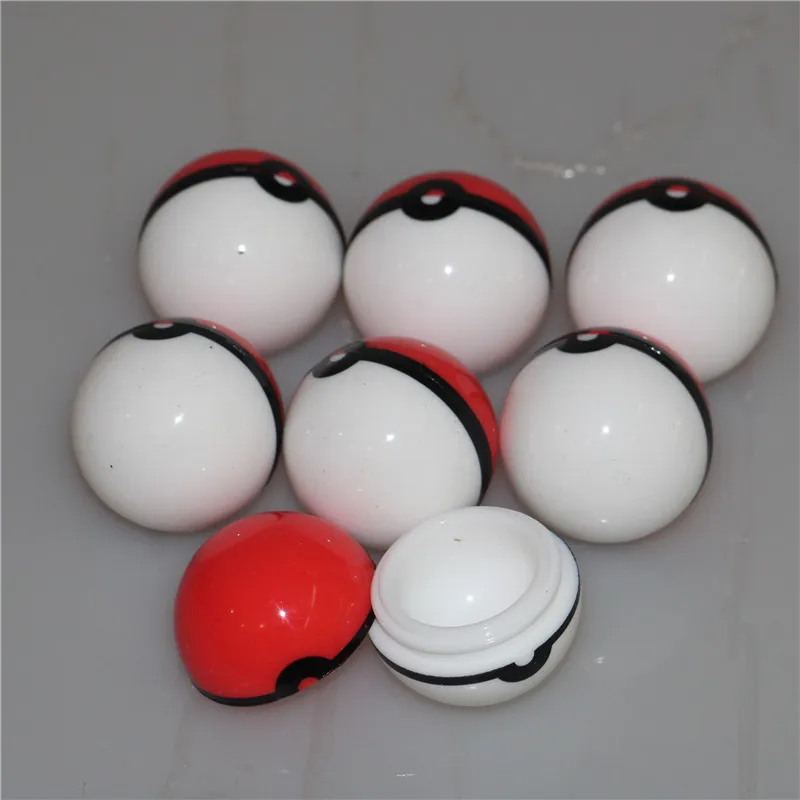 Ball Silicone Wax Oil Container 6ml Round Non-stick Shatter BHO Concentrate Jar for Dabbing Smoking Water Pipe