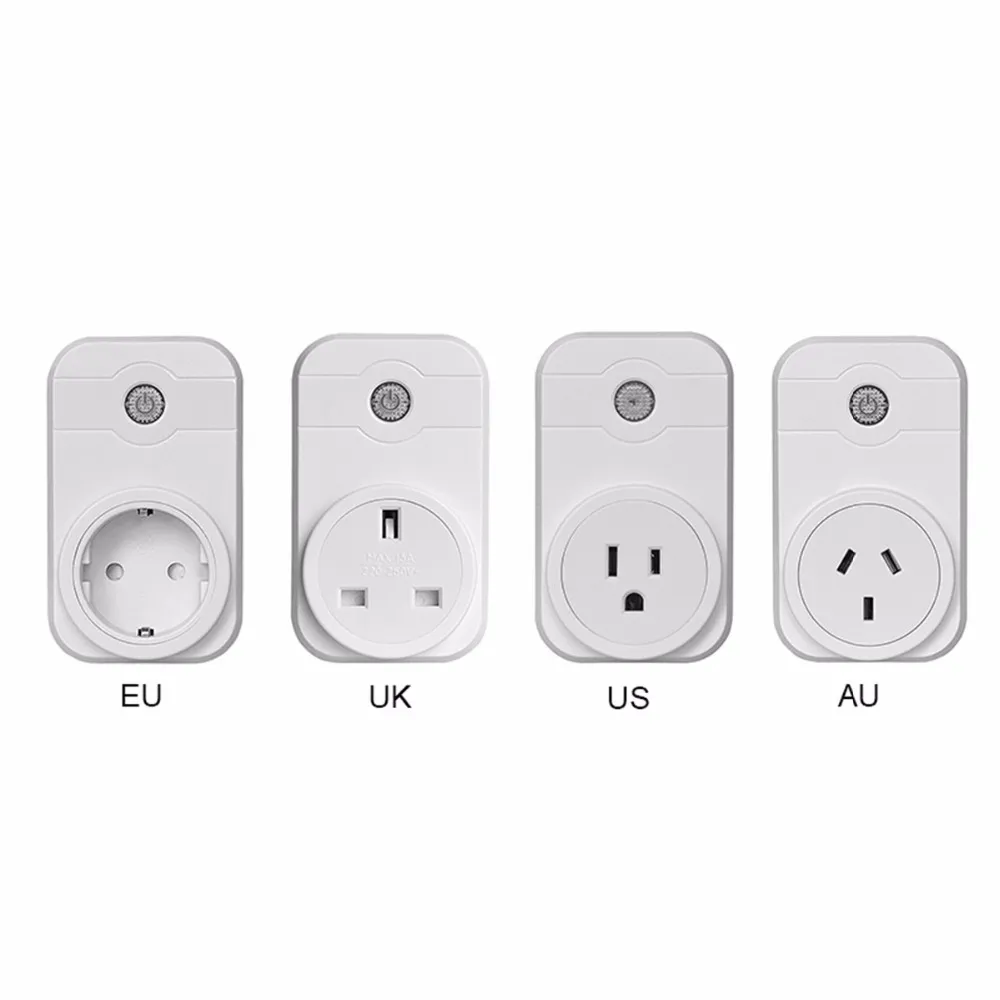 Smart Socket Plug WiFi Wireless Remote Socket Adapter Control remoto Socket Outlet Timing Switch para Smart Home Automation con un teléfono