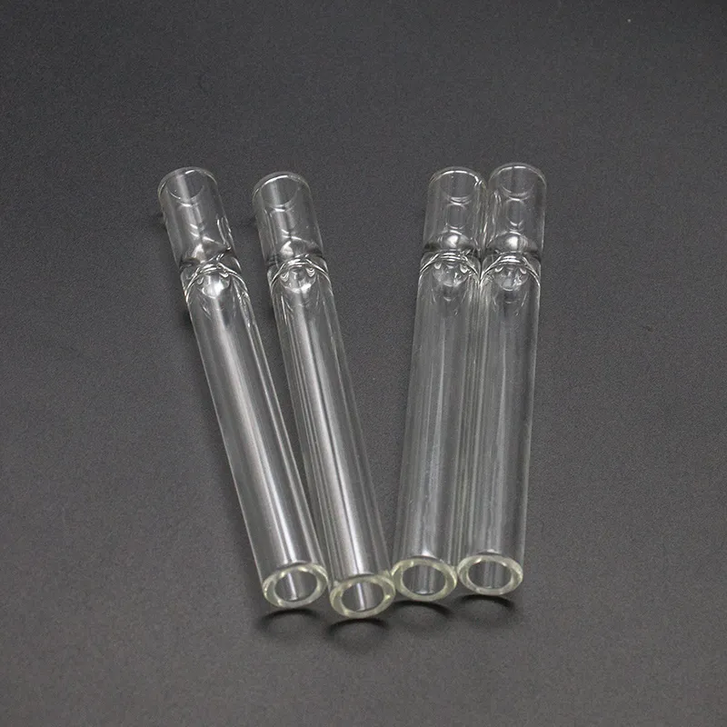Smoking Accessories 4 inch Glass cigarette bat pipe One Hitter filters oil burner for smoking bong