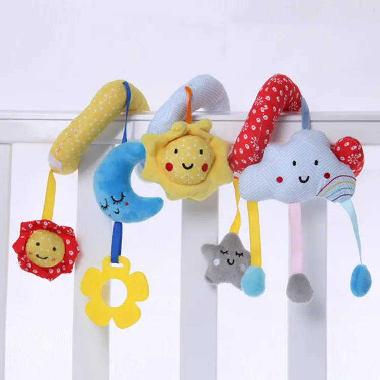 Infant Toy Baby Crib Revolves Around Bed Spiral Stroller Playing Toy Car Lathe Hanging Baby Rattles Mobile Toys Bebe 0-12 months