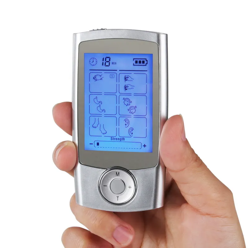 Digital 16 Modes Portable Electric Pulse TENS EMS Massager Machine LCD Screen 16 Therapy Modes Dual Output Massage Tool281m4933931