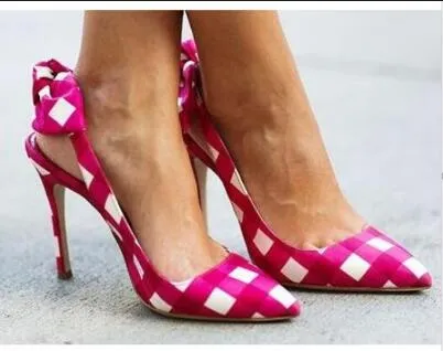 2017 Moda Verão Doce Estilo Mulheres Sapatos Dedo Apontado Lace-Up Bowknot Gentlewoman Cor Caiu Fina Salto Alto Sapatos De Casamento