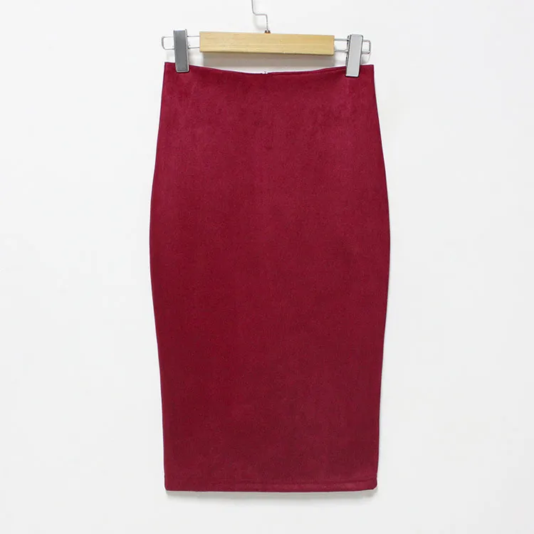Jupe Crayon Grise Mi-mollet H&M - Taille M (12) En Polyester - Occasion Bon état