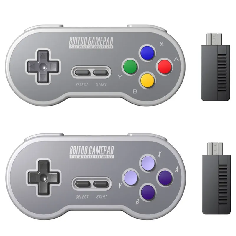 ワイヤレスゲームコントローラー：2.4GレシーバーとUSB Cを備え