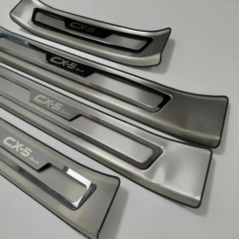 For Peugeot 308 Accessories Door Sill Scuff Plate Guard Trim Protector  Sticker