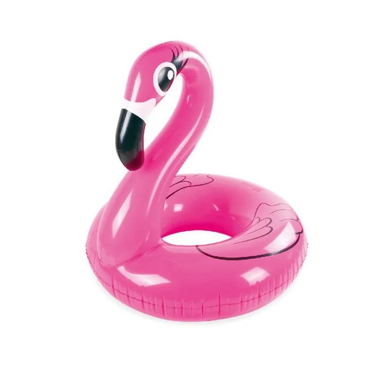 90cm summer children Flamingo swimming rings floating swim pool toy swimming mattress INS hot sale water Floats inflatable swan