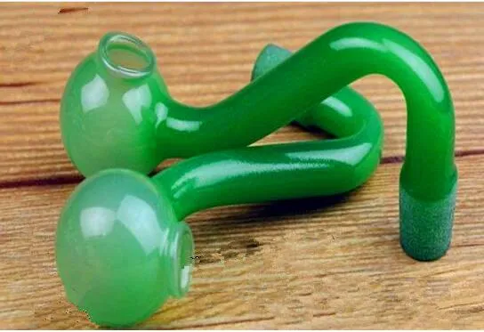 Accessoires de narguilé pot en porcelaine de vert s gros bongs en verre brûleur à mazout tuyaux en verre conduites d'eau plates-formes pétrolières fumer