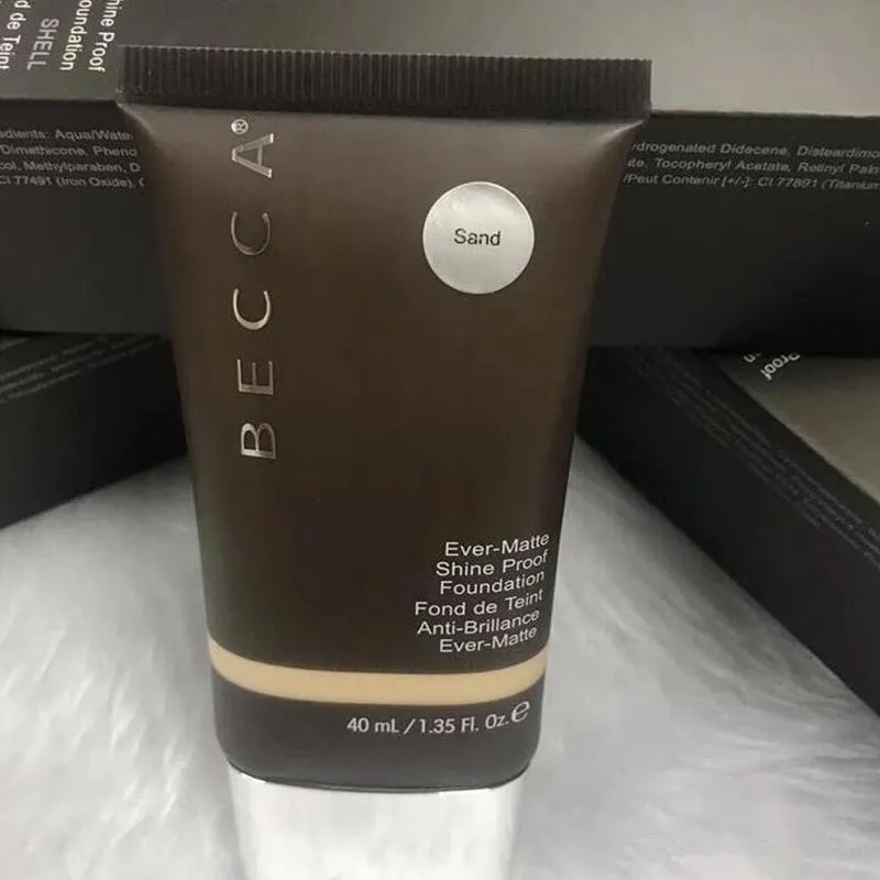 Op voorraad!!! Make-up Becca Foundation Ever Matte Shine Proof Foundation Sand and Shell BB Cream Dropshipping Freeshipping