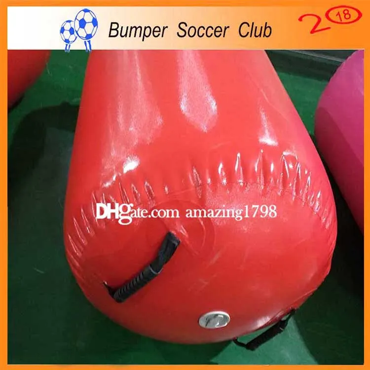 Hot selling 60cm diameter inflatable gymnastics air barrel,air gym equipment inflatable air mat/track/roller for sale