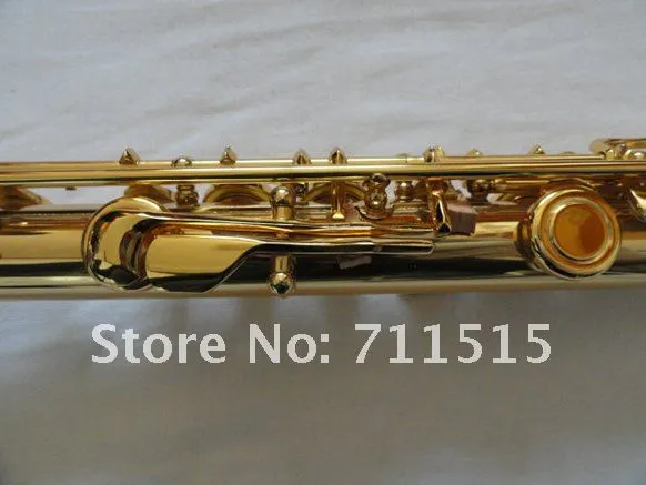 Students Children Professional 16 Holes Closed Plus The E Key Flute Gold Plated White Copper Body Flute Musical Instruments With Case