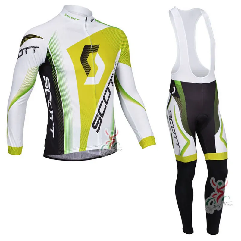 Scott Team Fietsen Lange Mouwen Jersey Broek Sets Ropa Ciclismo Sneldrogende Fiets MTB Kleding Mode Sportswear U92314