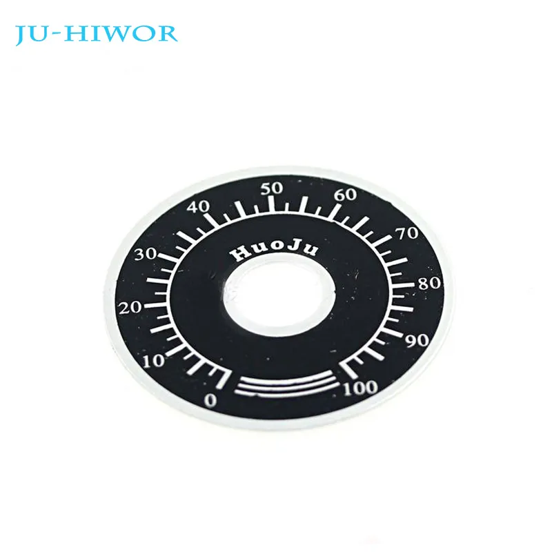 10pcs WTH118 A03 Potentiometer Knob Scale Digital Scale Dial 0 To 100 40mm Can Be Matched