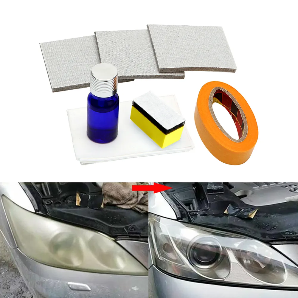 Car Headlamp Polishing Anti-scratch DIY For Car Head Lamp Lense Increase Visibility Headlight Restorstion Kit Restores Clarity