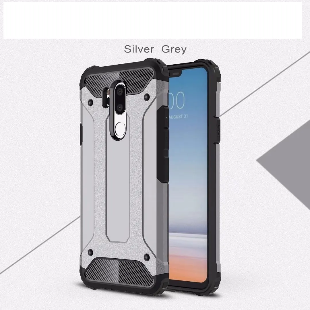 Armor Hybrid Defender Case TPU + PC Wstrząsowy Osłona pokrywy dla LG G7 Thinq U F820L Stylus 3 LG Stylo 4 K9 V20 50P