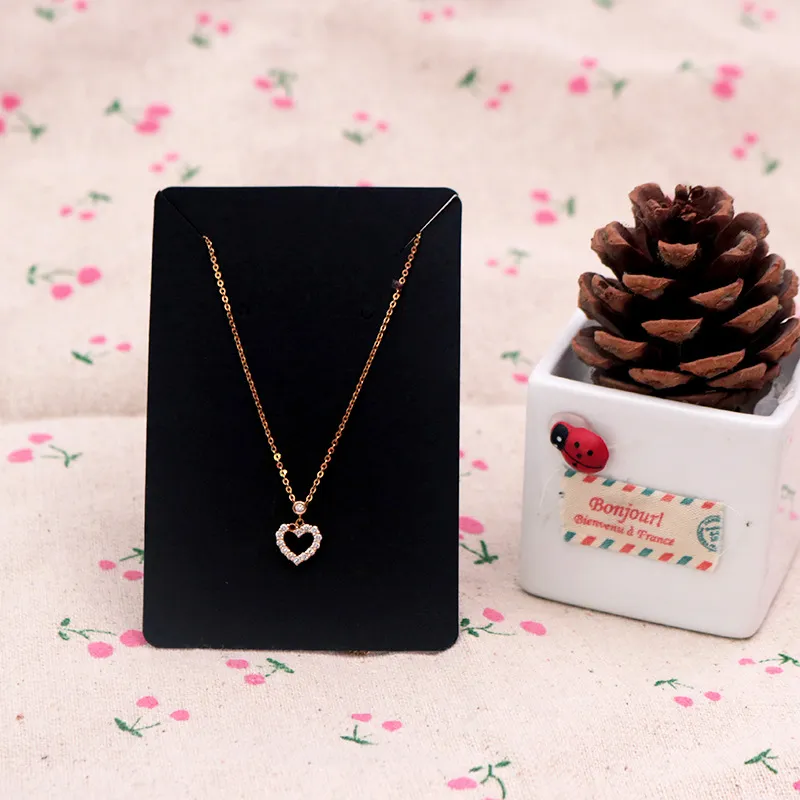 6*9cm Jewelry Display Card Price Tag Kraft Paper Earring Holder Necklace Cards Can Custom Logo