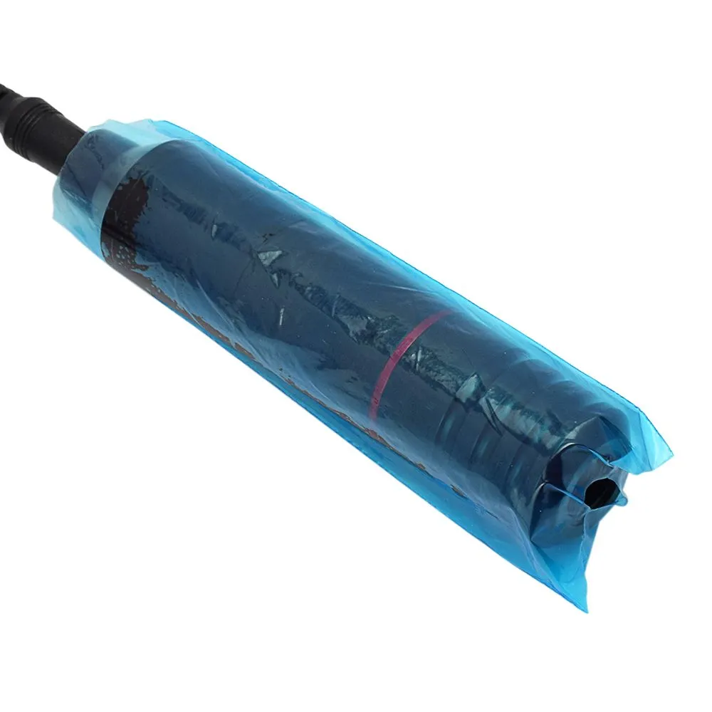 güvenlik tek kullanımlık hijyen plastik açık mavi dövme kalem kapağı torbaları dövme makinesi kalemi kapak torbası klips kordonu kollu dövme pen278r