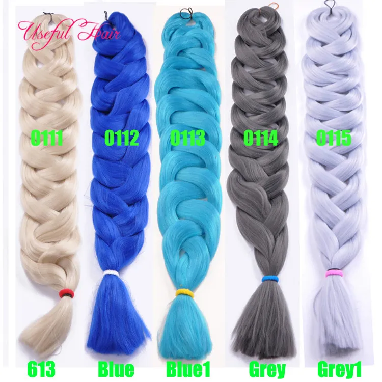 82 pouces de long Jumbo boîte tresses cheveux crochet tresses Xpression tressage extension de cheveux Kanekalon cheveux synthétiques pour tresse 165g marley 5515204