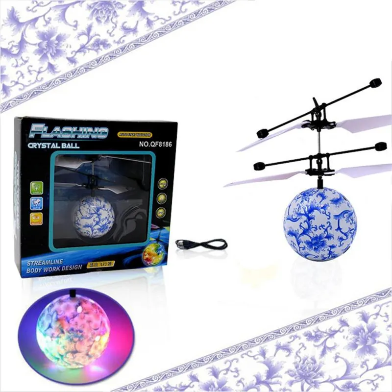 Toy EpochAir Flying Bal Helicopter Ball Built-in Shinning LED Lighting for Kids Teenagers Colorful Flyings for Kids Toy