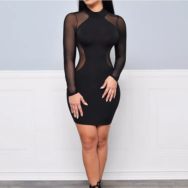 Robe Halloween Femme - Manches Longues, Col Rond, Imprimé Fun, Pour Soirée Déguisée