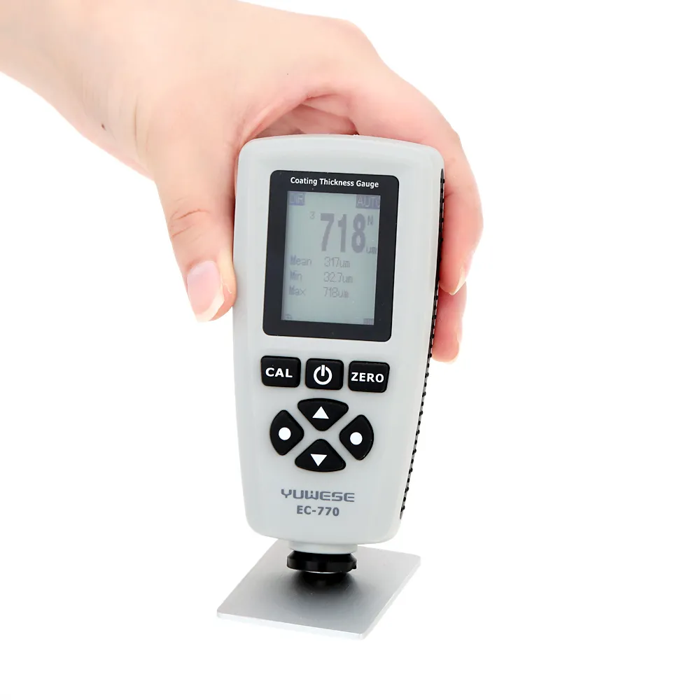 Hög Noggrannhet Feeler Gauge Coating Praktisk Färgmätare Tjocklek Digital Filmfärgbeläggningstjocklekmätare Tester LCD