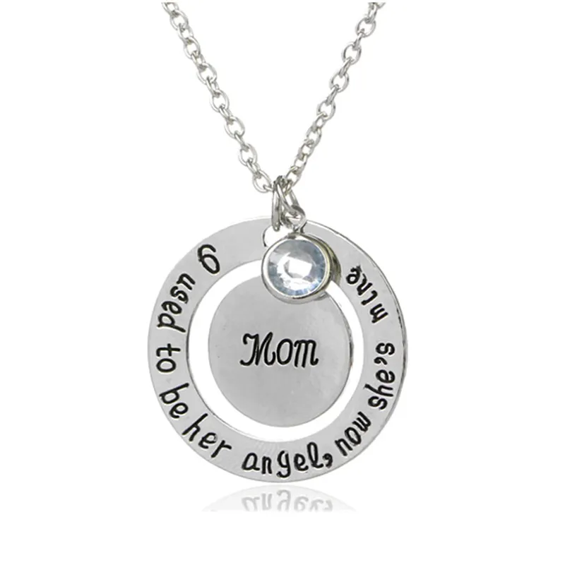 New Design Letter Dad and Mom Pendant Necklace Fashion Jewelry Father Day Mother Day Gifts Wholesale