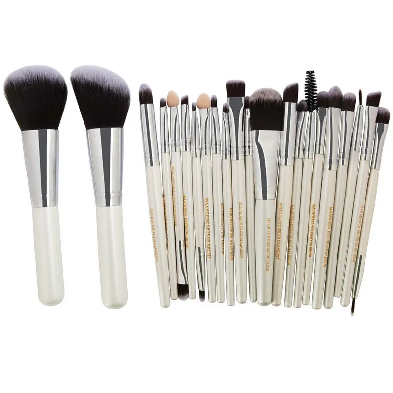 MAANGE Pro 22 pièces pinceaux de maquillage fond de teint cosmétique poudre Blush fard à paupières Eyeliner lèvres beauté maquillage brosse outils Maquiagem 50 ensemblesDHL