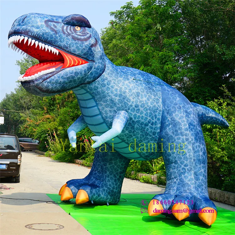 Dinossauro inflável 10 m com desenhos animados, dinossauro gigante inflável  para decoração de parque externo - AliExpress