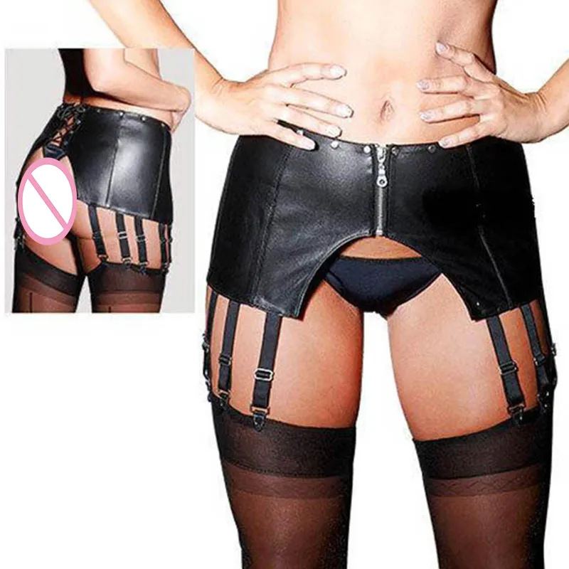 Black Gradient Polyester Blend Garter Lingerie with Front Zipper and Metal  Clips from Dhgate Garters - price 22.37