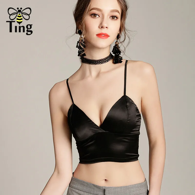 Serbatoi Da Donna Camis Tingfly Sexy Sexy Racturing Crop Top Donna