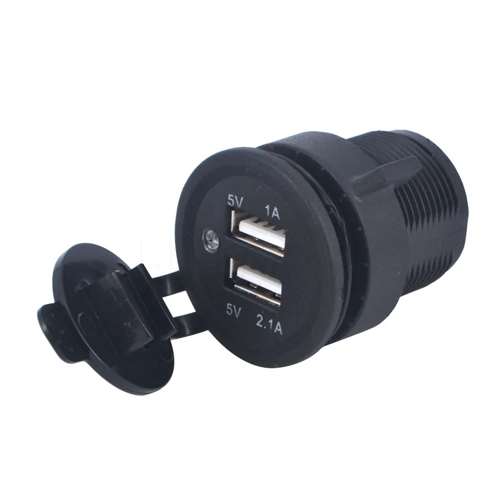 Chargeurs de téléphone portable Chargeur de téléphone mobile Motorcycle automatique Adaptateur d'alimentation du chargeur à douille USB Dual USB pour le camion automobile ATV Boat653389