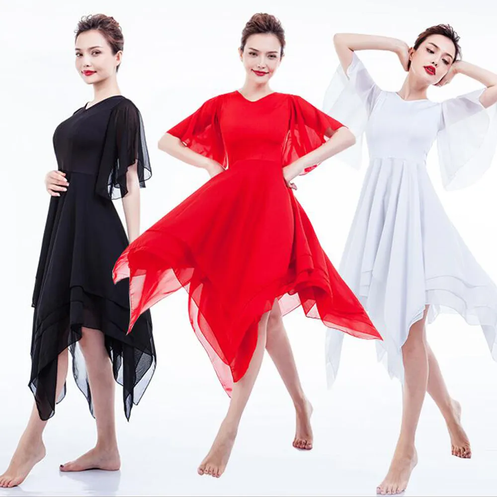 Frauen Elegante Lyrical Modern Dance Kostüme Ballett Kleid Mädchen Erwachsene Zeitgenössische Tanz Kleider Praxis Kleidung Anzüge Outfit