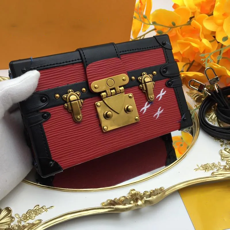 Women fashion Shoulder Bags Mini Trunk style Women Designer bags LUXURY handbags size 19*12*4 cm model 862863