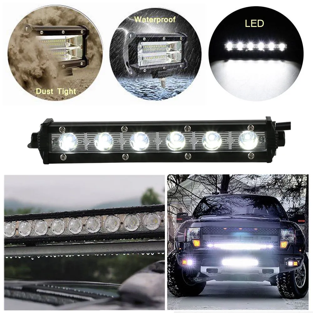 New 6000K 18W 12V Trabalho LED Light Bar Spotlight Flood Lamp Condução Névoa Offroad LED Trabalho luzes do carro para Ford Toyota SUV 4WD Boat