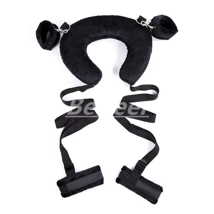 Bondage Pillow Flirting Neck-pillow Position Hand Ankle Cuffs fantasy Posture Aid #R97