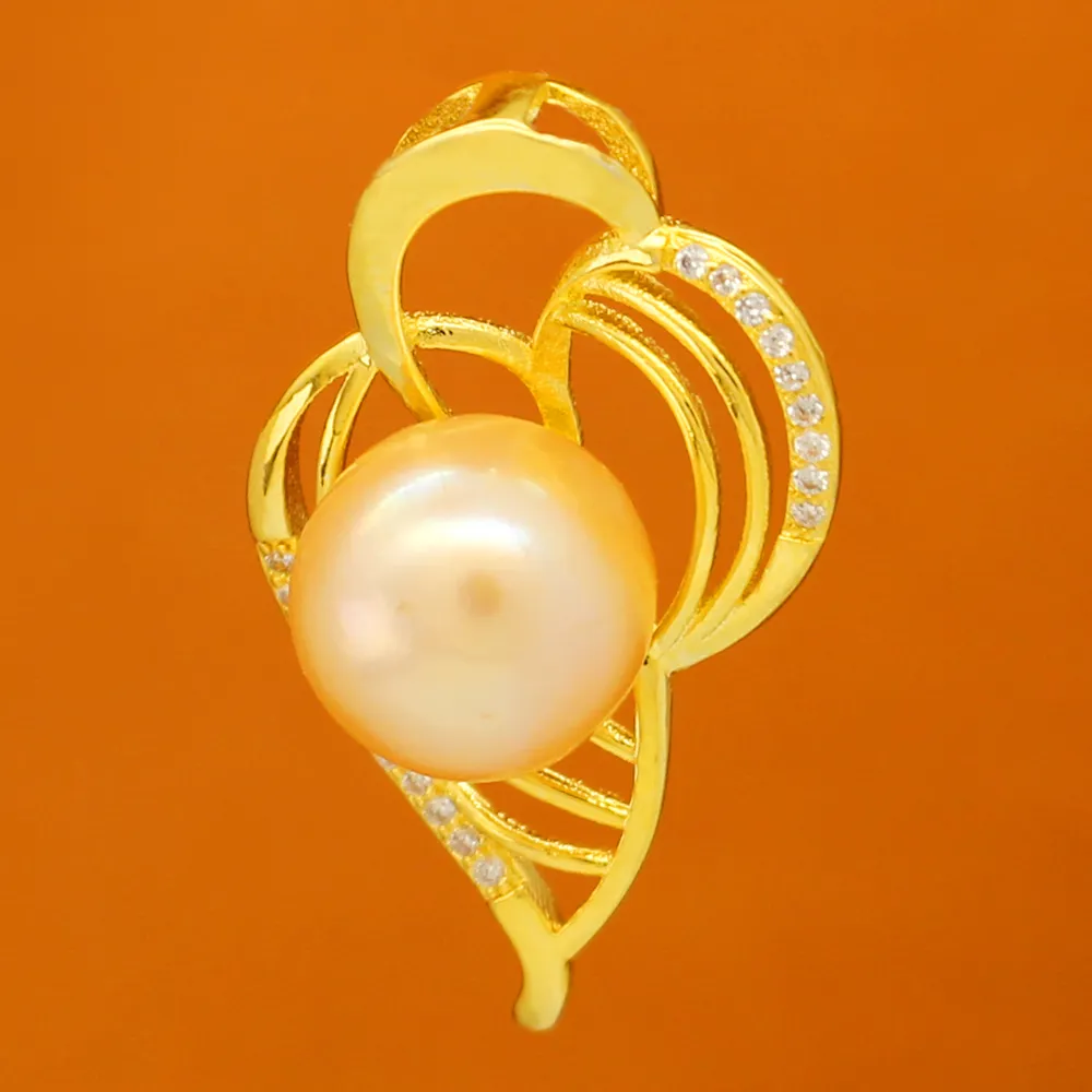 Mode pärlsmycken sötvatten pärlbrons hänge ge din älskade en överraskande gåva (pärla som ska köpas separat)