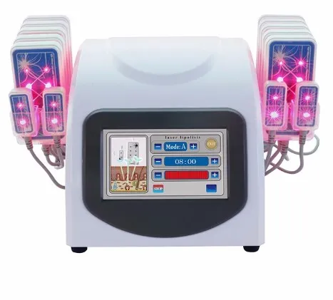 Die neueste professionelle 14080mW 635nm-650nm Hot Lipo Laser LLLT Lipolyse 14 Pads Abnehmen Gewicht Fettabbau Schönheitsmaschine