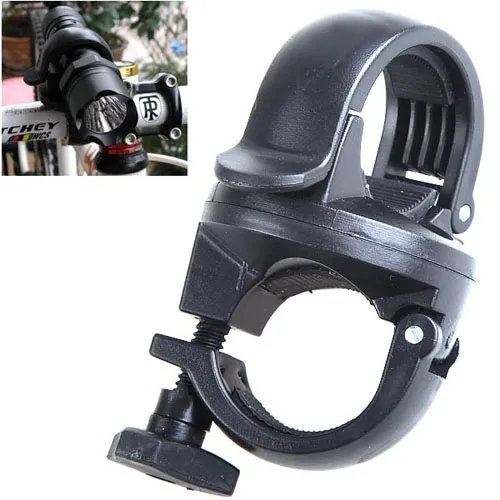 360 graders roterande cykelcykelhandtag Mount LED-ficklampa Torch Mount Clamp Clip Holder Grip Bracket Färgrik