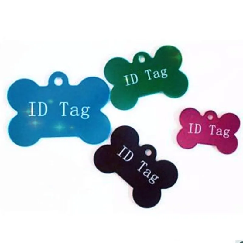 Tag de chien coloré métal métal militaire pour animal de compagnie de carte d'identité de chien d'identité en aluminium en aluminium armée de chien tags sans chaîne 6674368