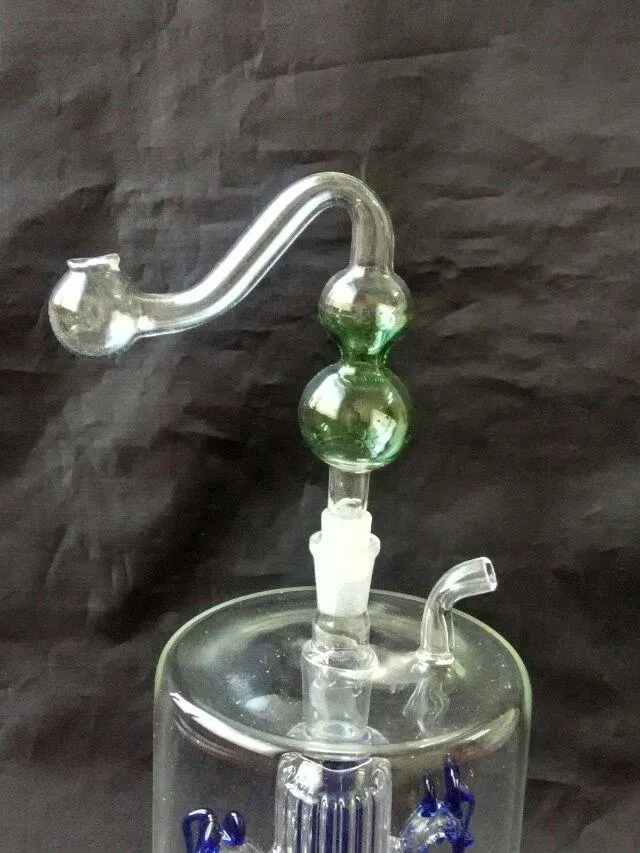 The color of glass gourd pot Wholesale Glass bongs Oil Burner Glass Water Pipes Oil Rigs Smoking Free