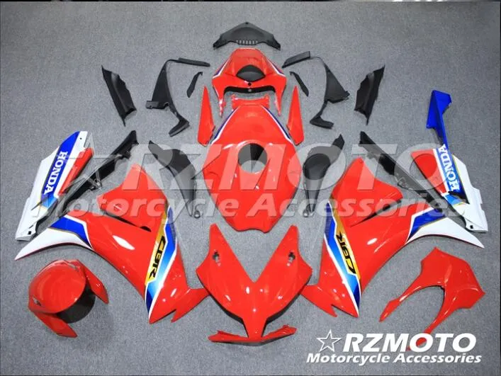 3 cadeaux gratuits pour Honda CBR1000RR 2012 2013 1000RR 12 13 Kit complet de carénage de moto à injection ABS rouge bleu T1