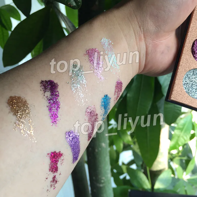 Ny Makeup Beauty Glazed Glitter Eyeshadow Palette Beauty Ultra Pigmentered Glitter Shimmer Eye Shadow Palette