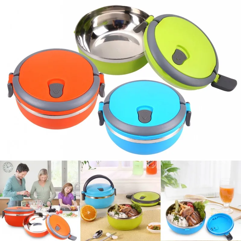 3 colori per bambini scatola da pranzo giapponese per adulti termica per alimenti Bento Box LunchBox in acciaio inossidabile per bambini scuola da picnic portatile