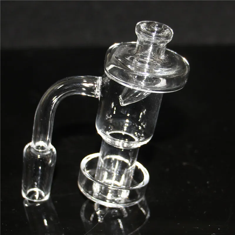 Fumer Quartz Terps Vide Banger avec bouchon de carb OD 25mm Nail Dabber Domeless Terp Slurper Up Oil Bangers pour Pipes à Eau Rig