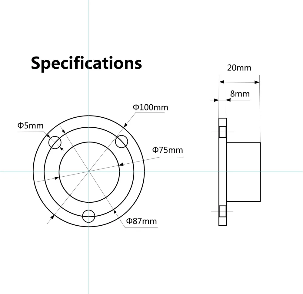 ハッキュリーローダーレベルバブルクレーン水平バブルレベル測定機器の直径100mm5021674